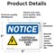 Signmission Electrically Classified Area Sign With Symbol, 5 in W x Rectangle, Vinyl Decal OS-2PACK-NS-D-35-L-11704 - alternate 2